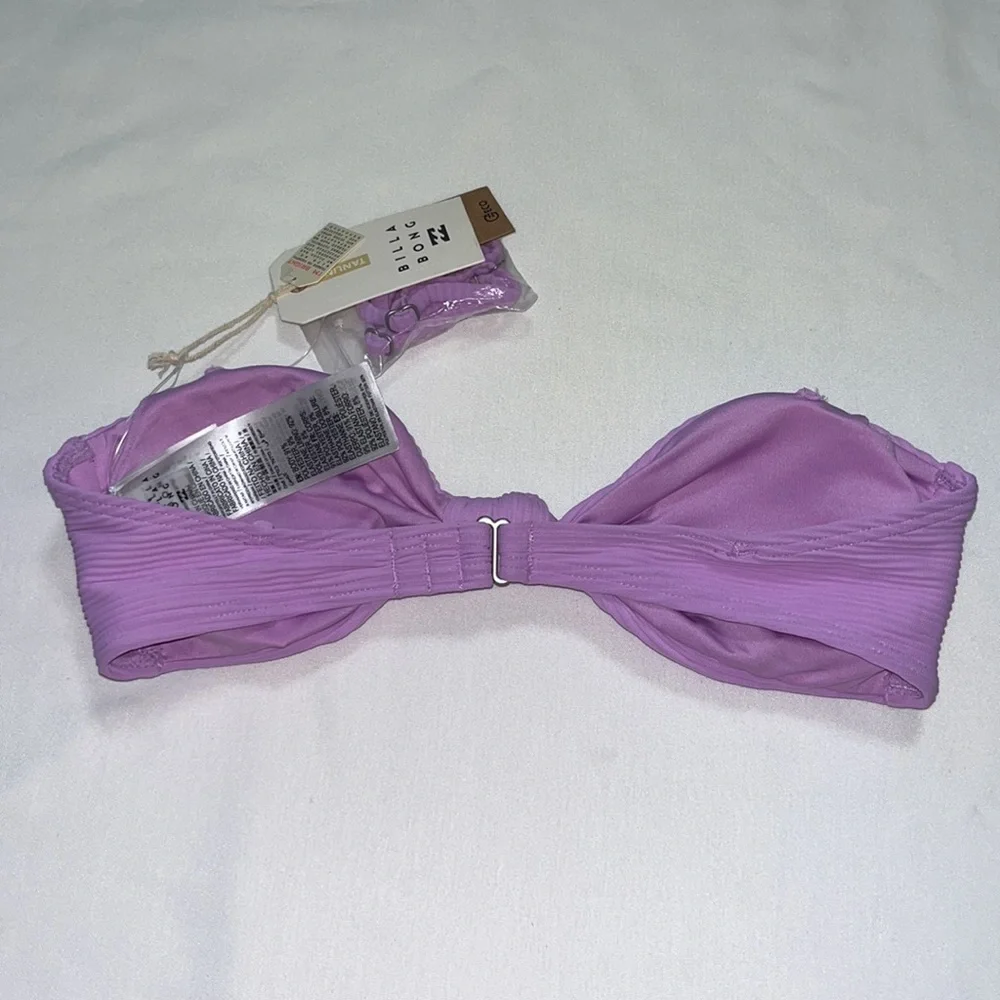 BILLABONG Tanlines Lulu Bandeau Bikini Top Sz M